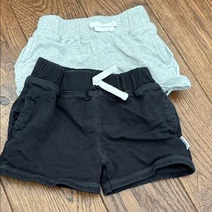 Gerber Black and Gray Kids Shorts Set